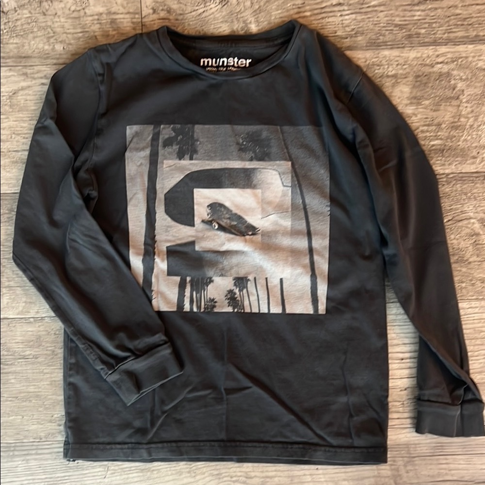 Munster Black Long Sleeve Graphic Tee